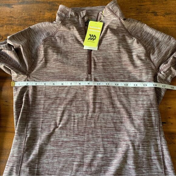 All in Motion Plum Heathered Round Hem Hoodie Sz S - Picture 3 of 6